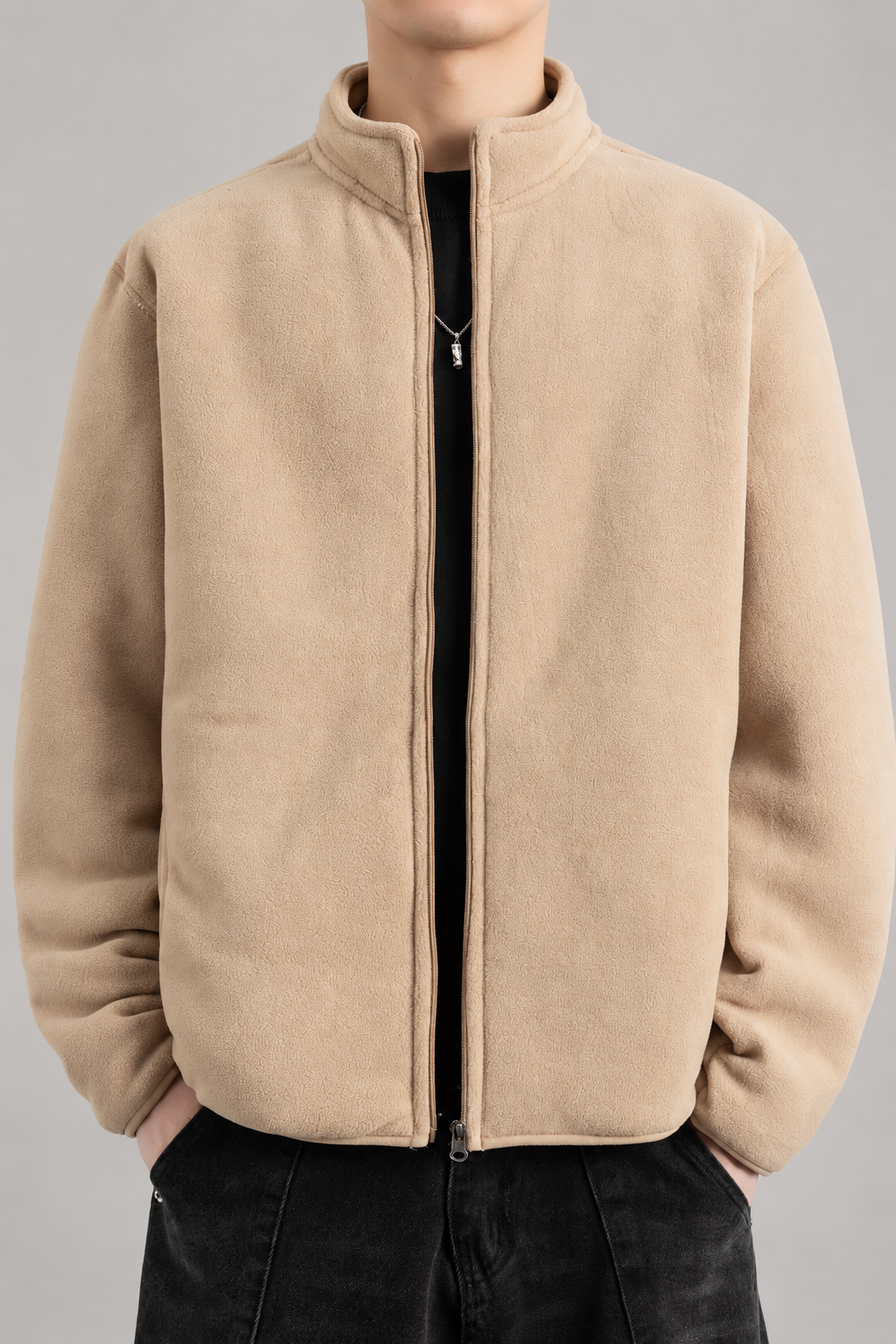 Gavin Men’s Sherpa-Lined Full-Zip Fleece Jacket