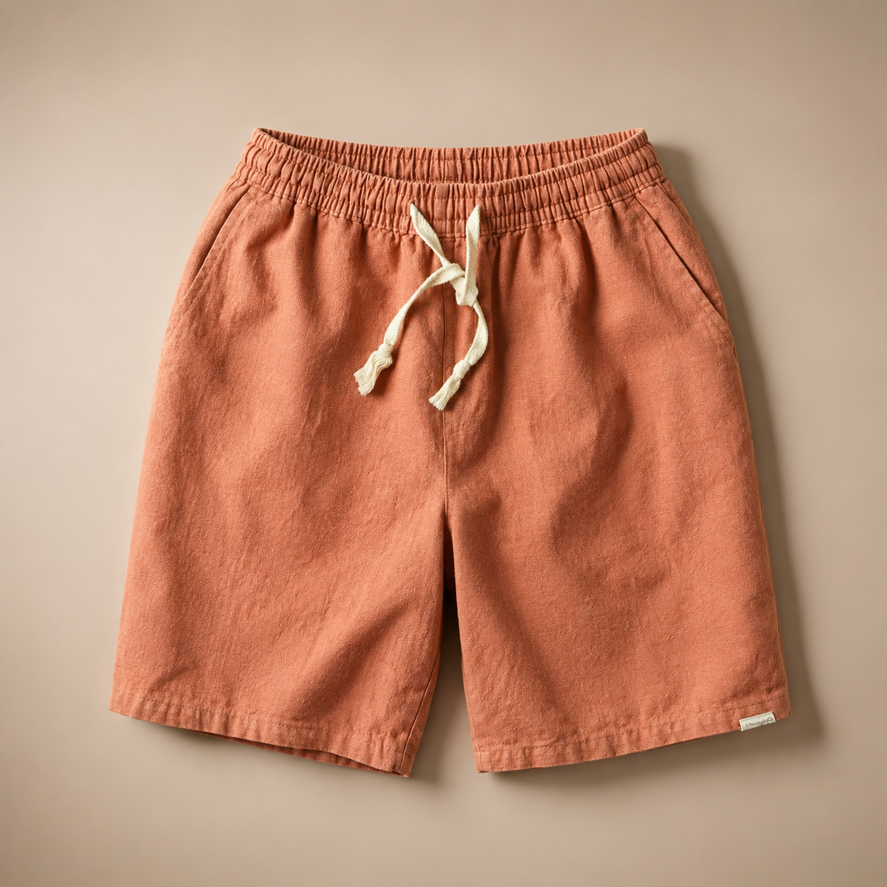 Giovanni Men's Linen Blend Shorts – Drawstring Tailored Summer Shorts