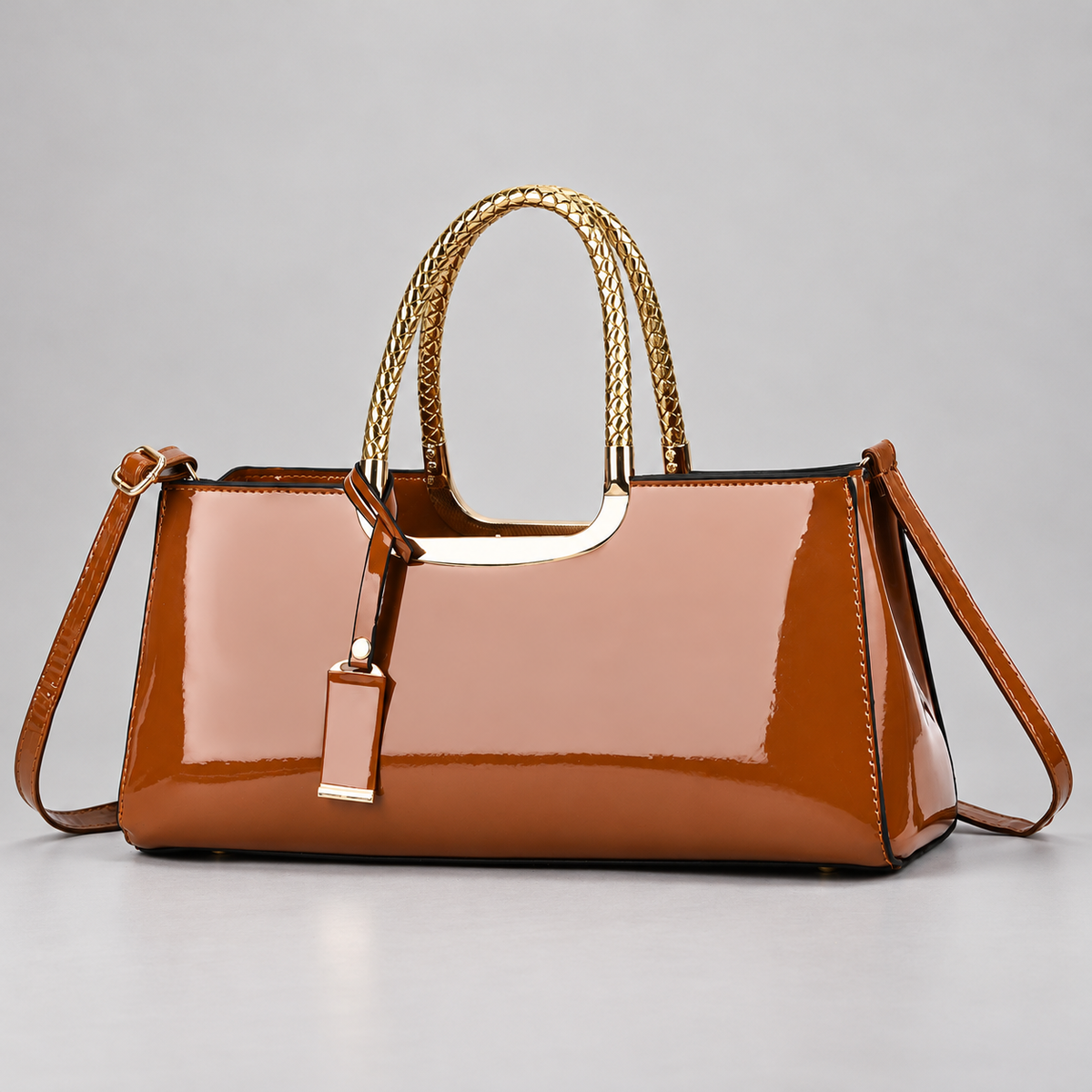 Roxen Women’s Structured Top Handle Shoulder Bag