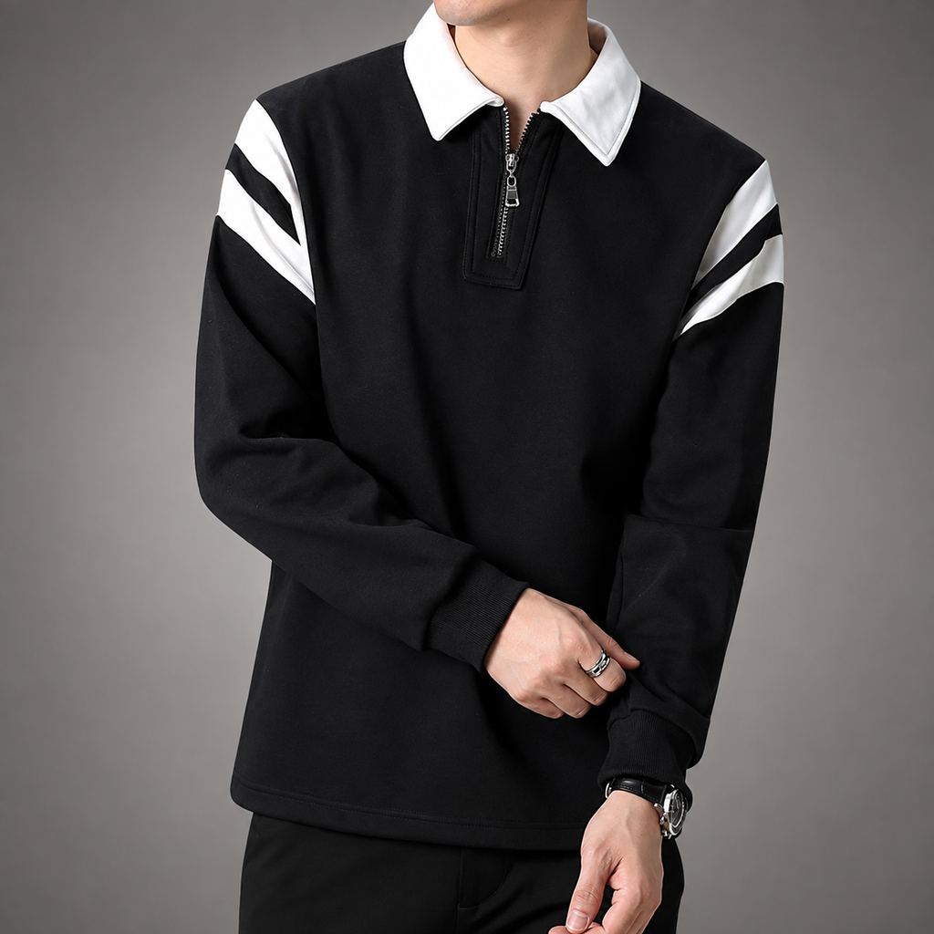 Graham Men's Cotton Blend Quarter Zip Pullover