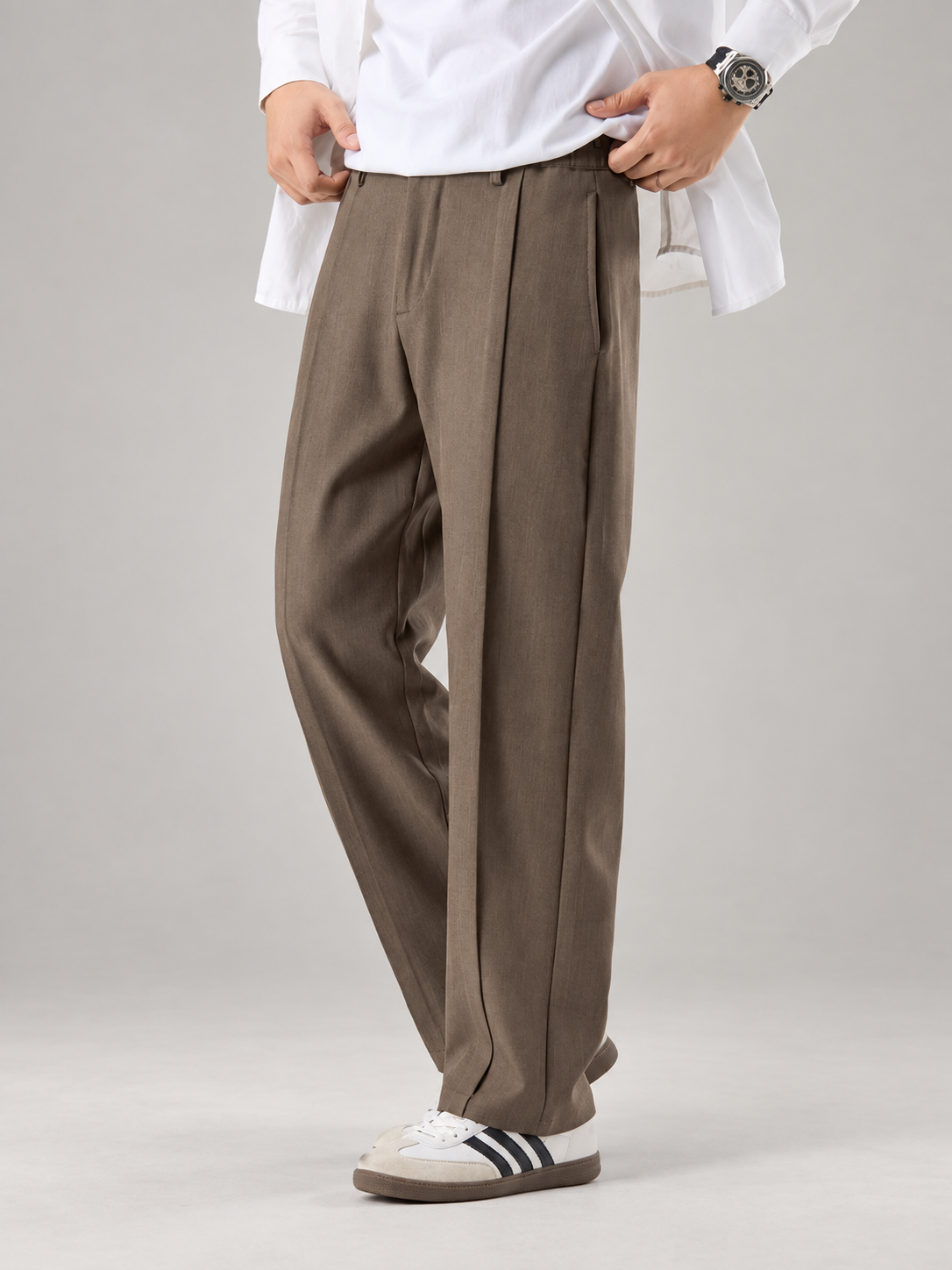 Harrison Men’s Pleated Wide-Leg Dress Pants