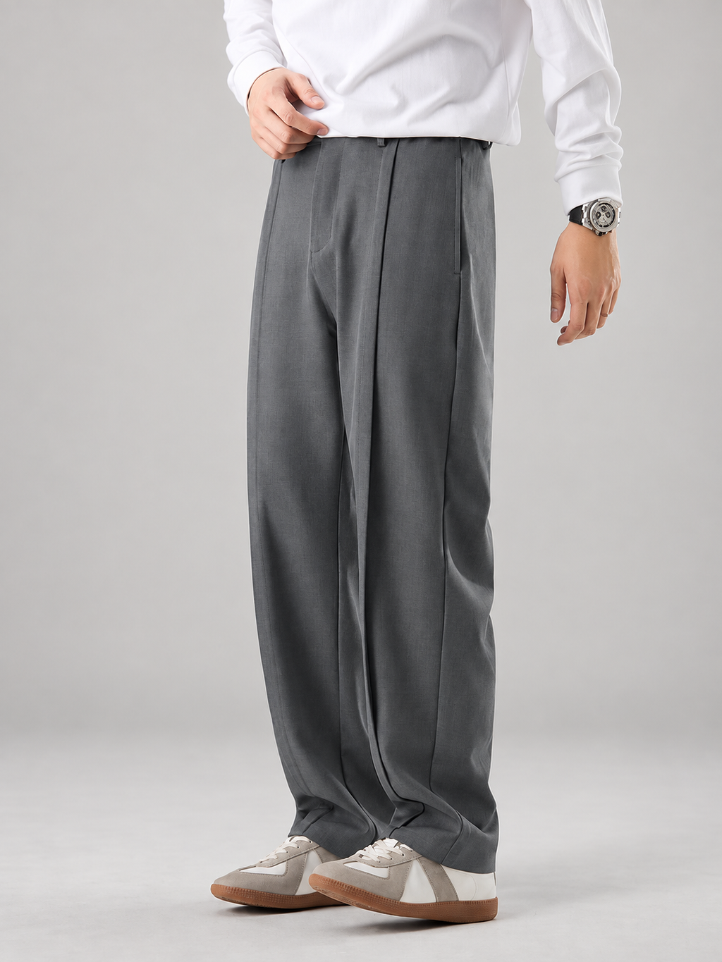 Harrison Men’s Pleated Wide-Leg Dress Pants