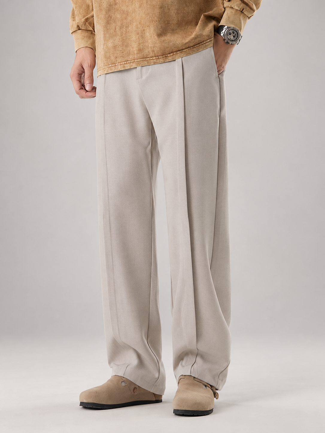 Harrison Men’s Pleated Wide-Leg Dress Pants