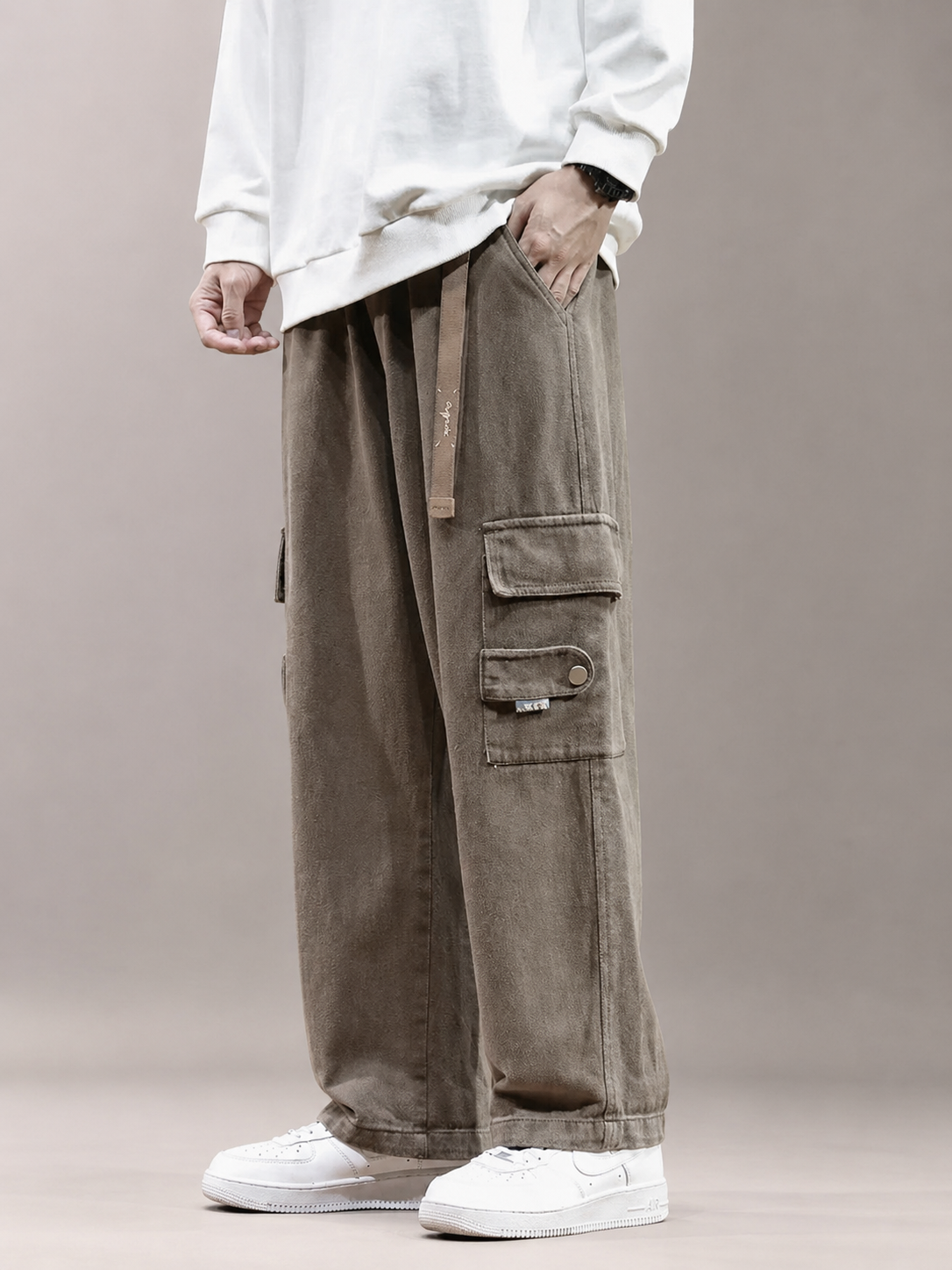 Jackson Heavy Cotton Wide Leg Cargo Pants
