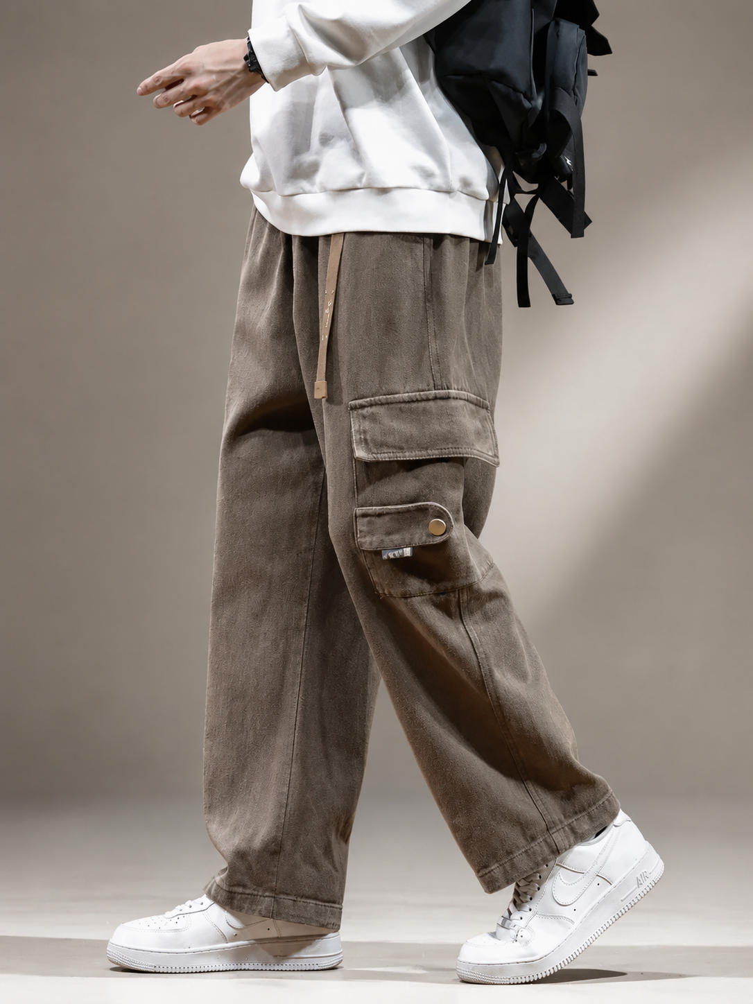 Jackson Heavy Cotton Wide Leg Cargo Pants