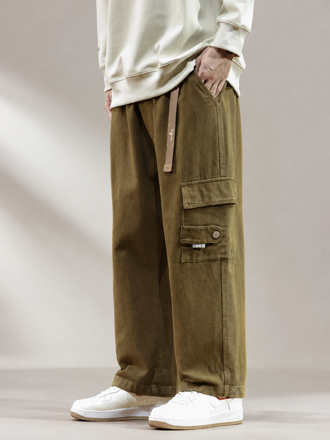 Jackson Heavy Cotton Wide Leg Cargo Pants