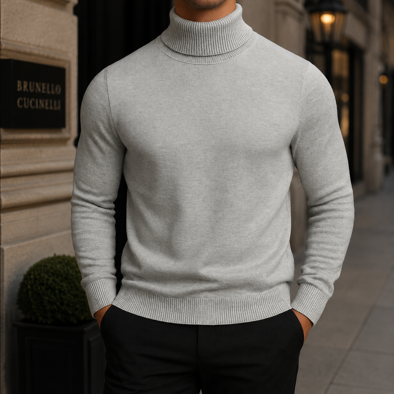 Julian Men's Knit Turtleneck Sweater
