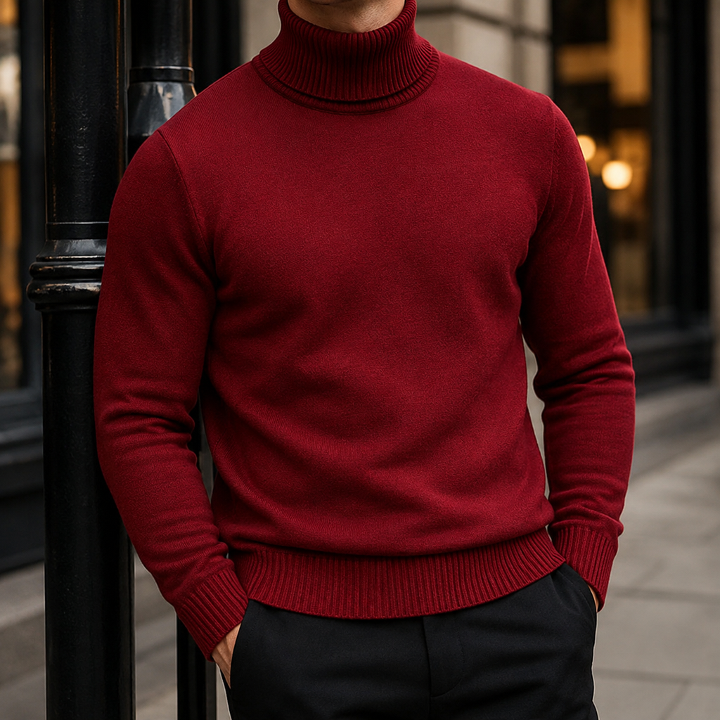 Julian Men's Knit Turtleneck Sweater