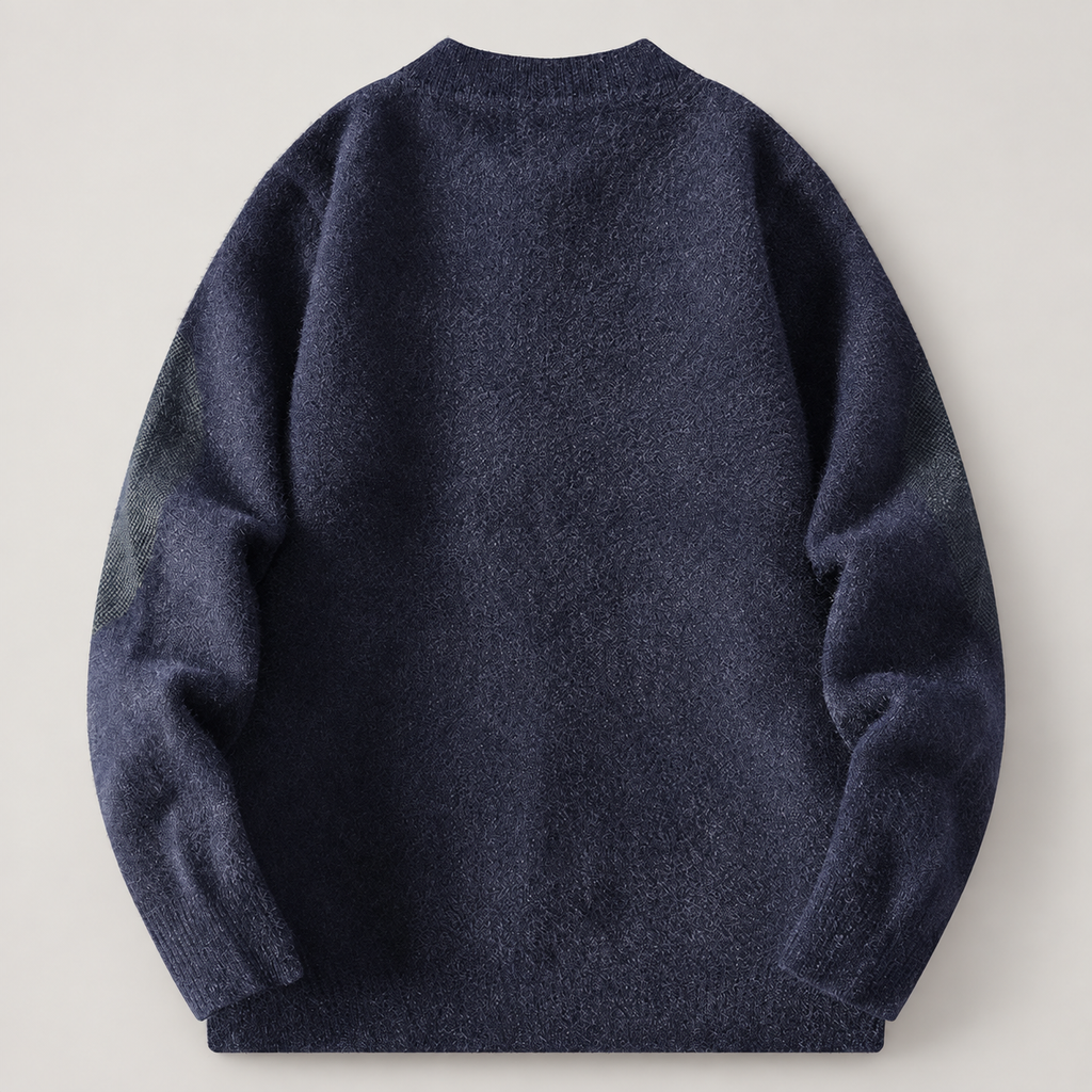 Julian Abstract Pattern Zip Knit Cardigan