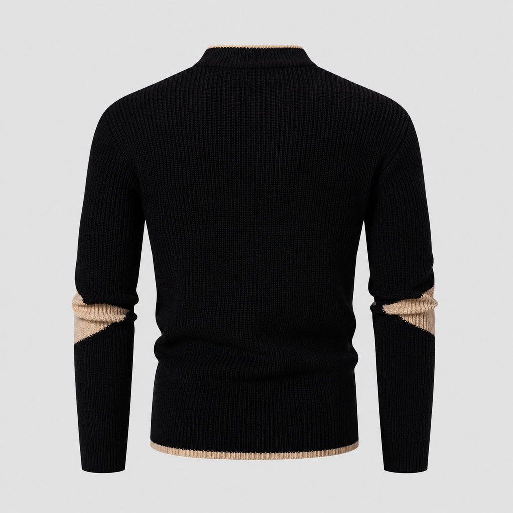 Landon Long Sleeve High Neck Knit Sweater