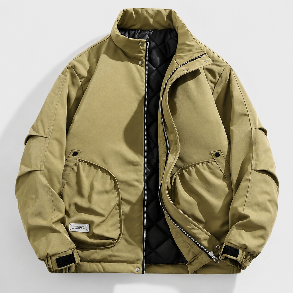 Logan  Stand Collar Lightweight Zip Jacket