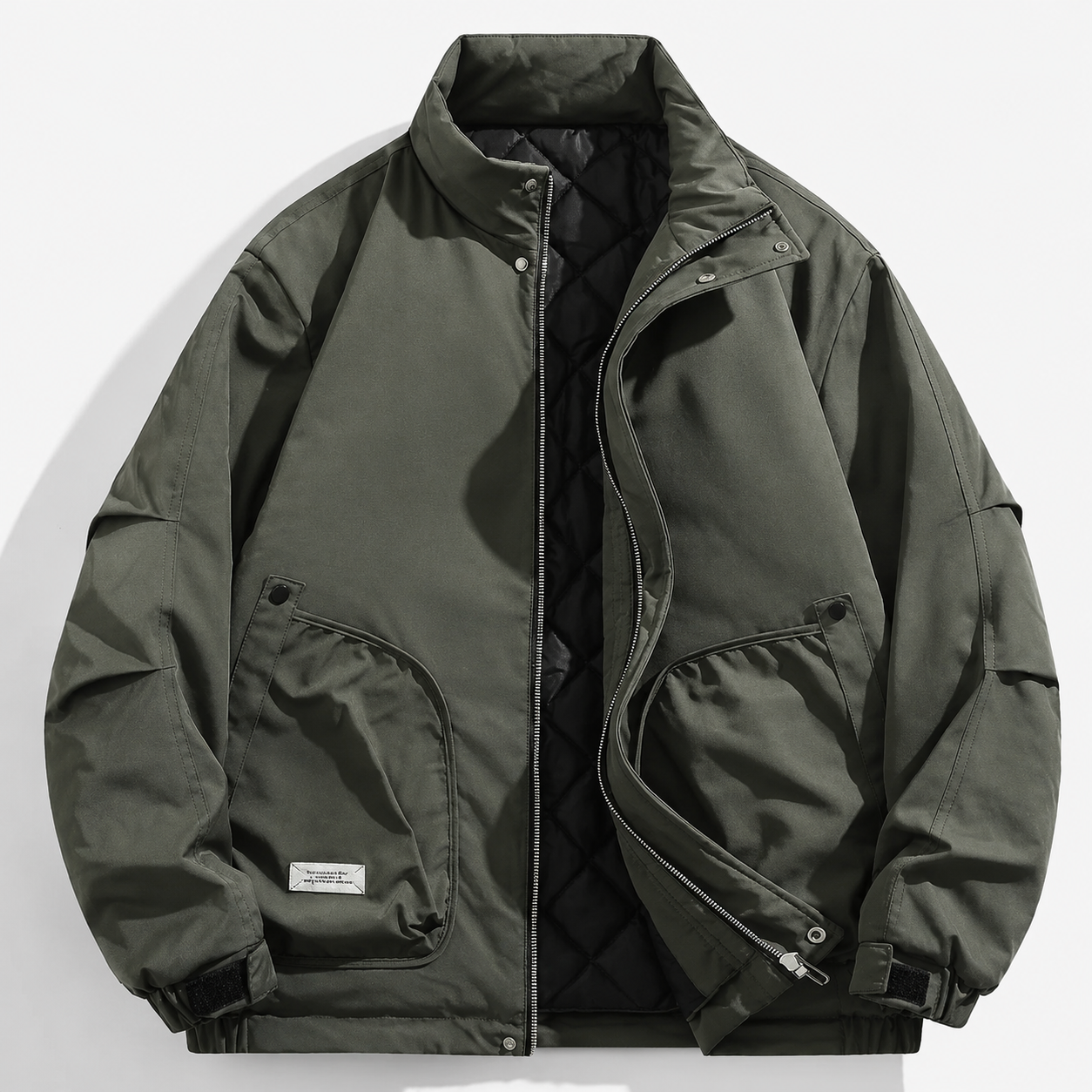 Logan  Stand Collar Lightweight Zip Jacket