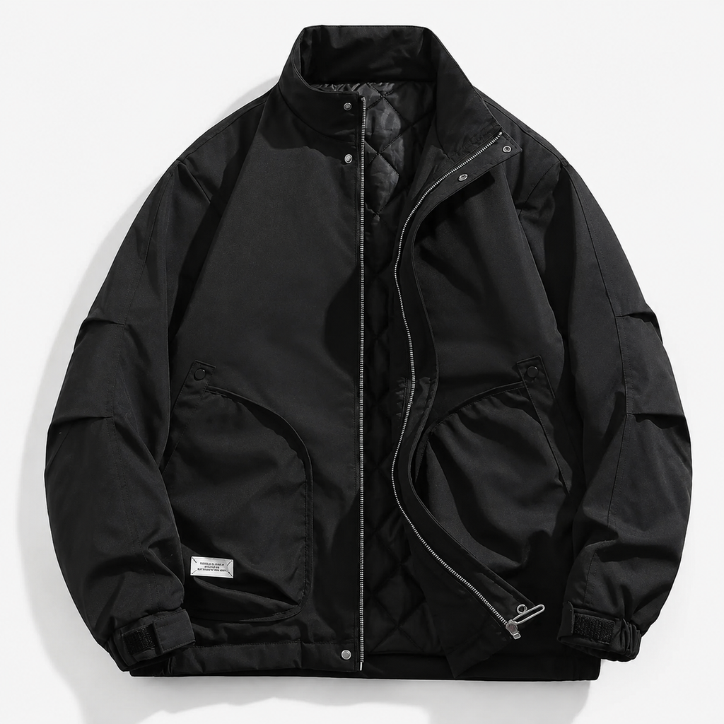 Logan  Stand Collar Lightweight Zip Jacket