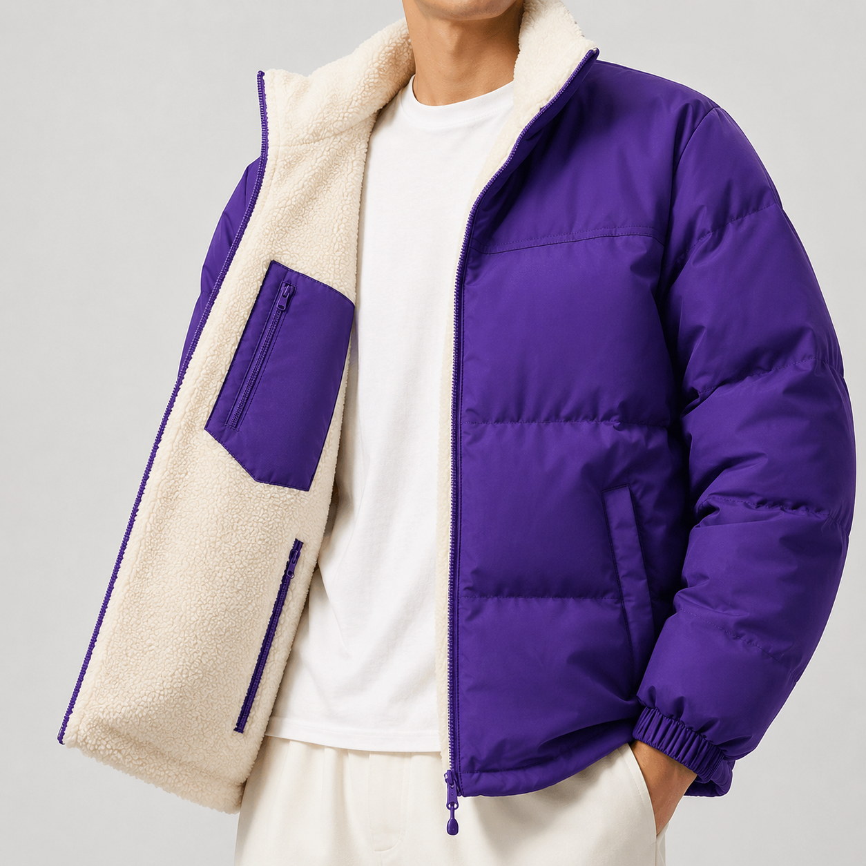 Logan Reversible Sherpa Quilted Jacket