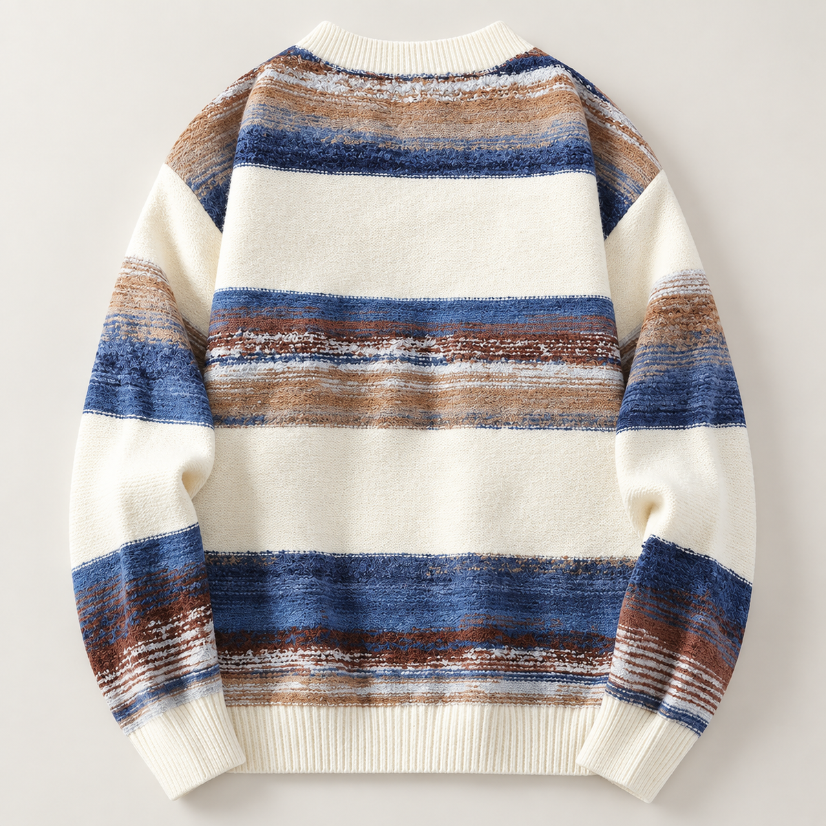 Lorenzo Marled Stripe Knit Cardigan