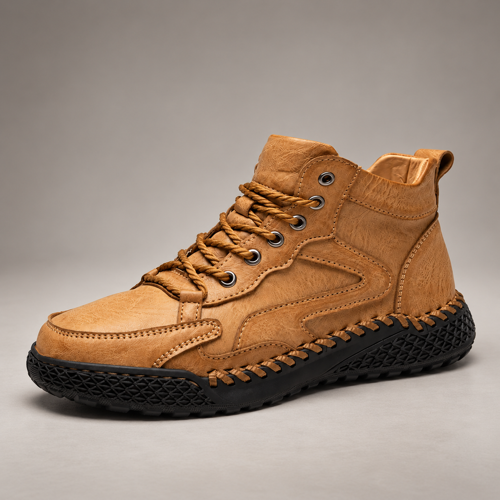 Luca High-Top Lace-Up Casual Boots