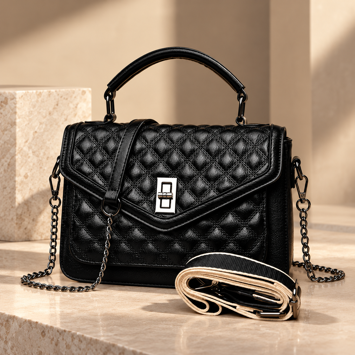Marcella Quilted Handbag