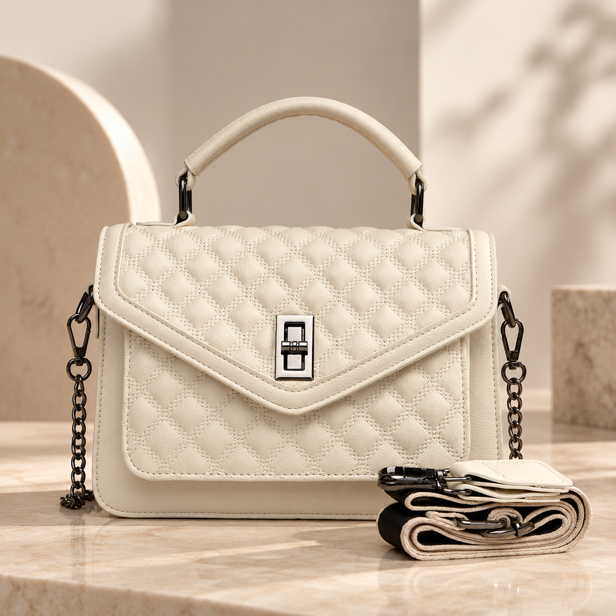 Marcella Quilted Handbag