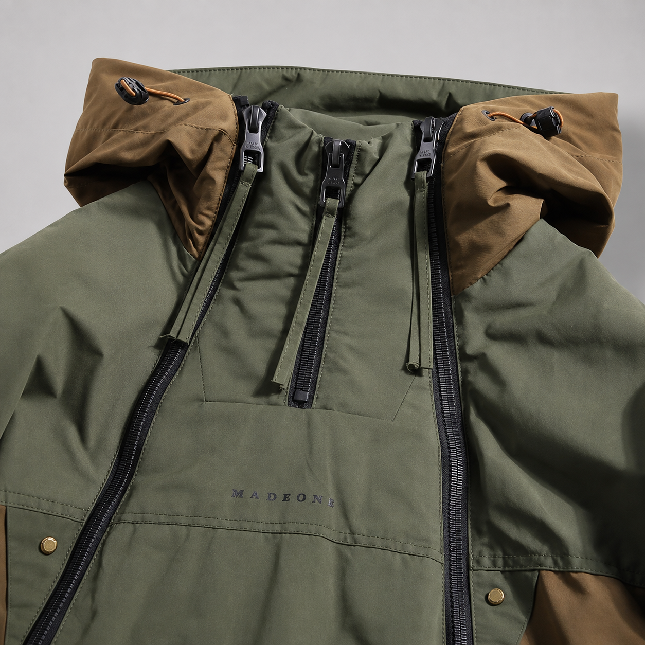 Matteo Men's Double-Zip Utility Jacket – Quilted Lined Color-Block Outerwear