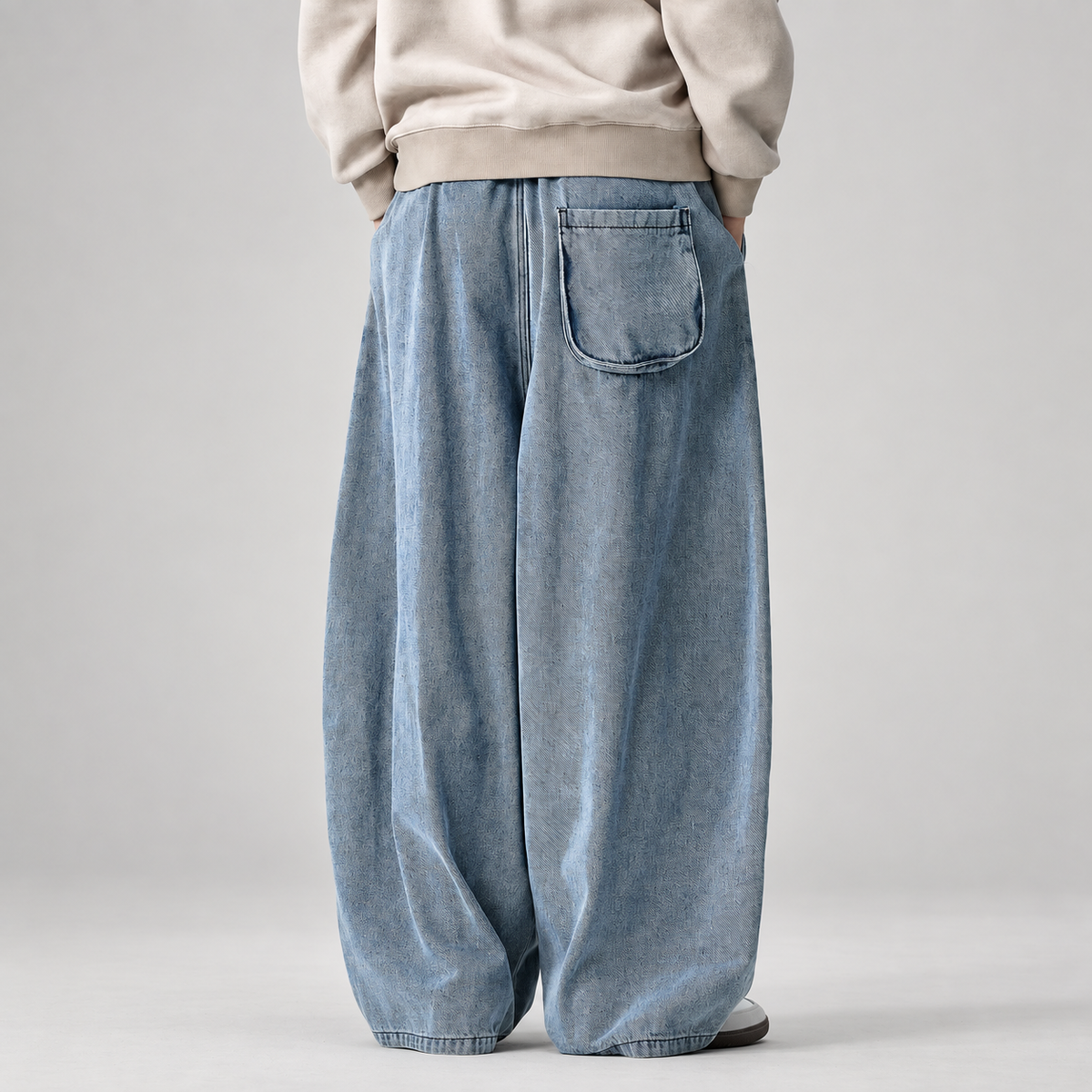 Monty Men’s Extra Wide-Leg Drawstring Jeans