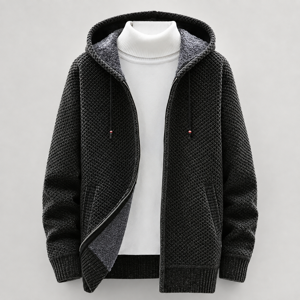 Nash Drawstring Knit Hoodie