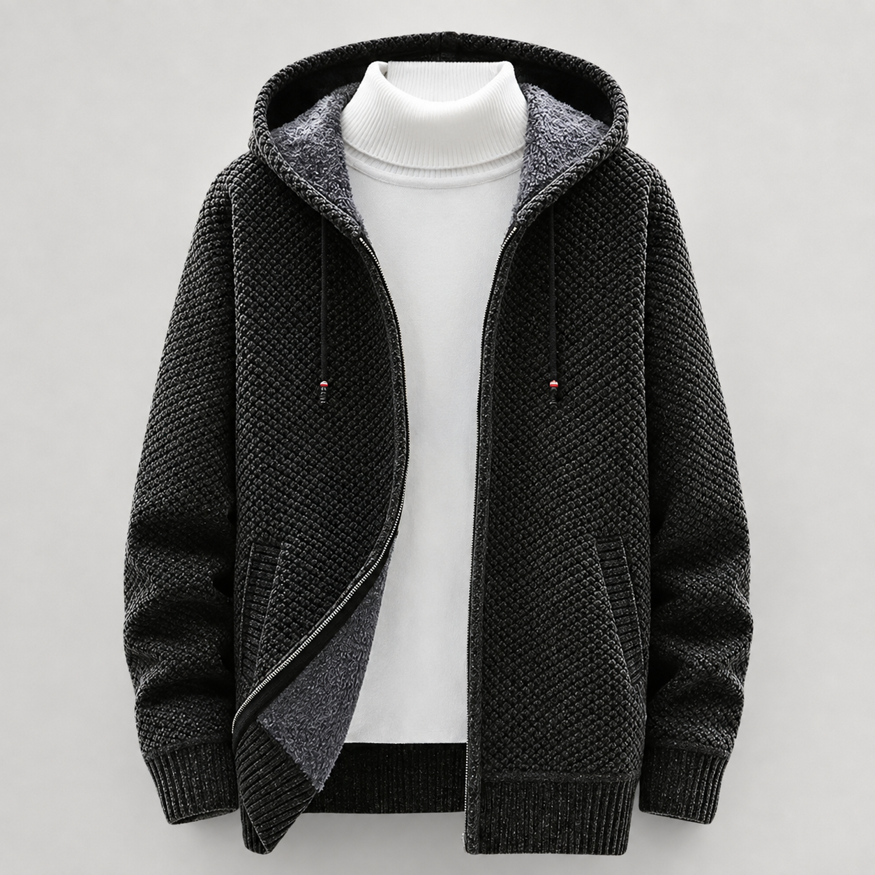 Nash Drawstring Knit Hoodie
