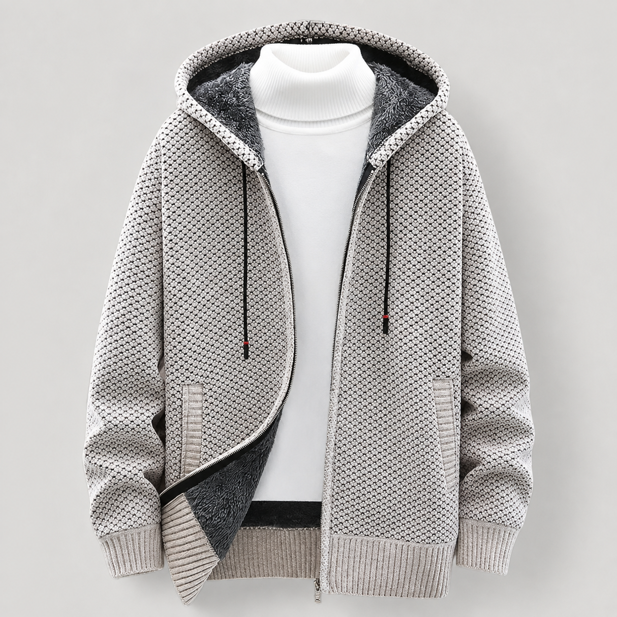 Nash Drawstring Knit Hoodie