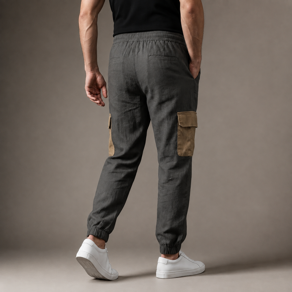 Nathaniel Men's Drawstring Straight Leg Pants