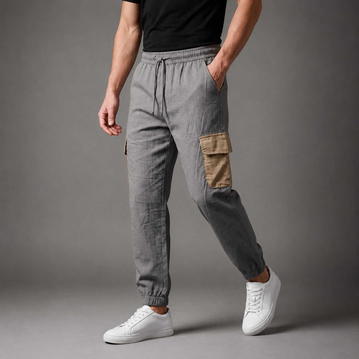 Nathaniel Men's Drawstring Straight Leg Pants