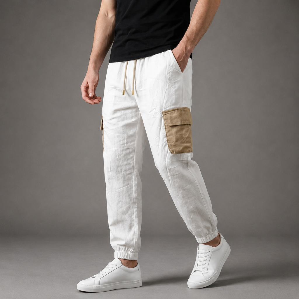 Nathaniel Men's Drawstring Straight Leg Pants