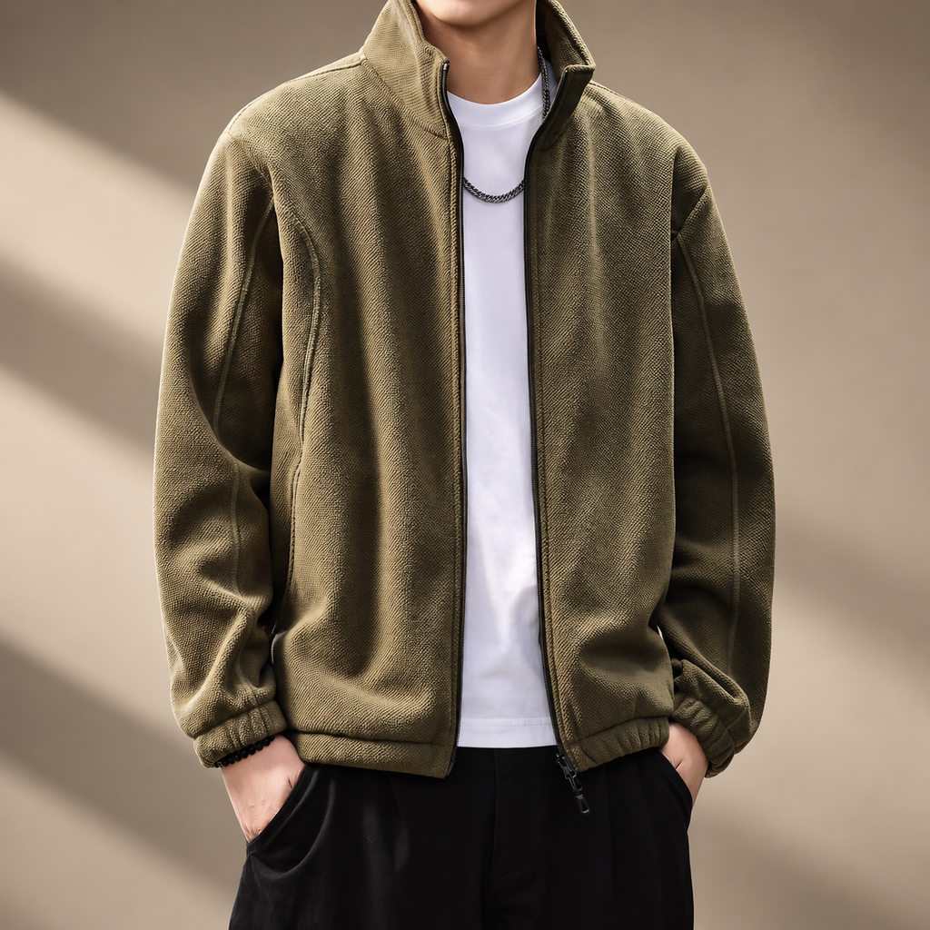 Wexford Men's Casual Textured Zip-Up Jacket