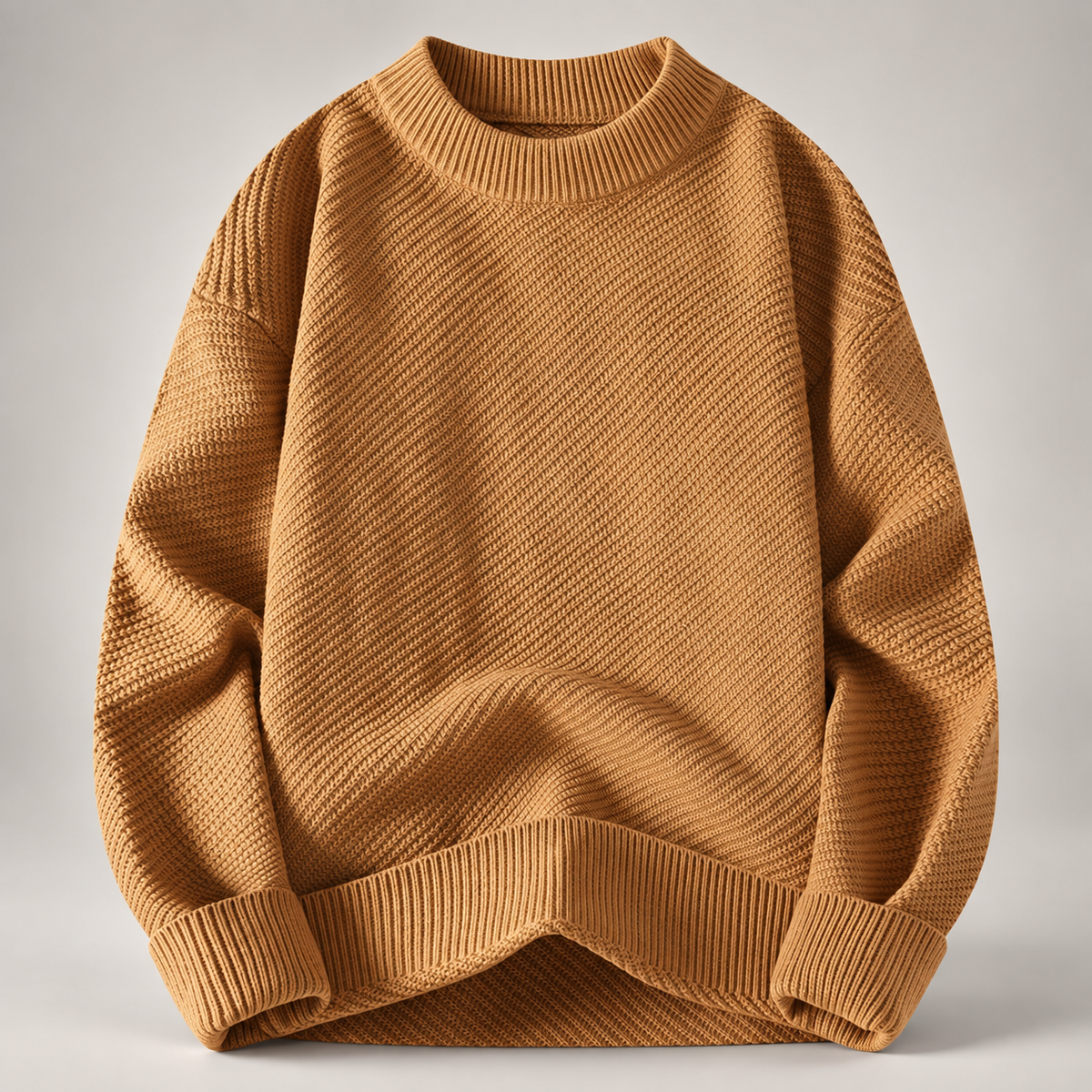 Oliver Textured Knit Crewneck Sweater