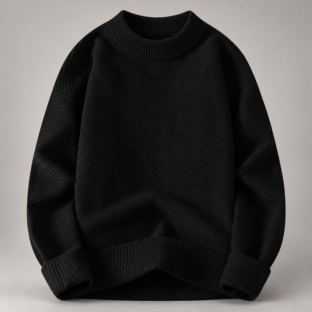 Oliver Textured Knit Crewneck Sweater