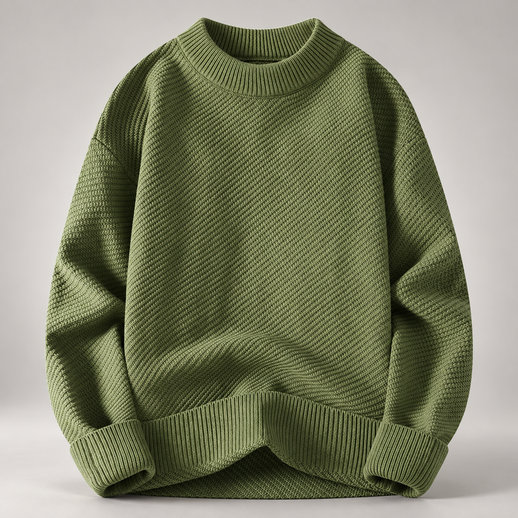Oliver Textured Knit Crewneck Sweater