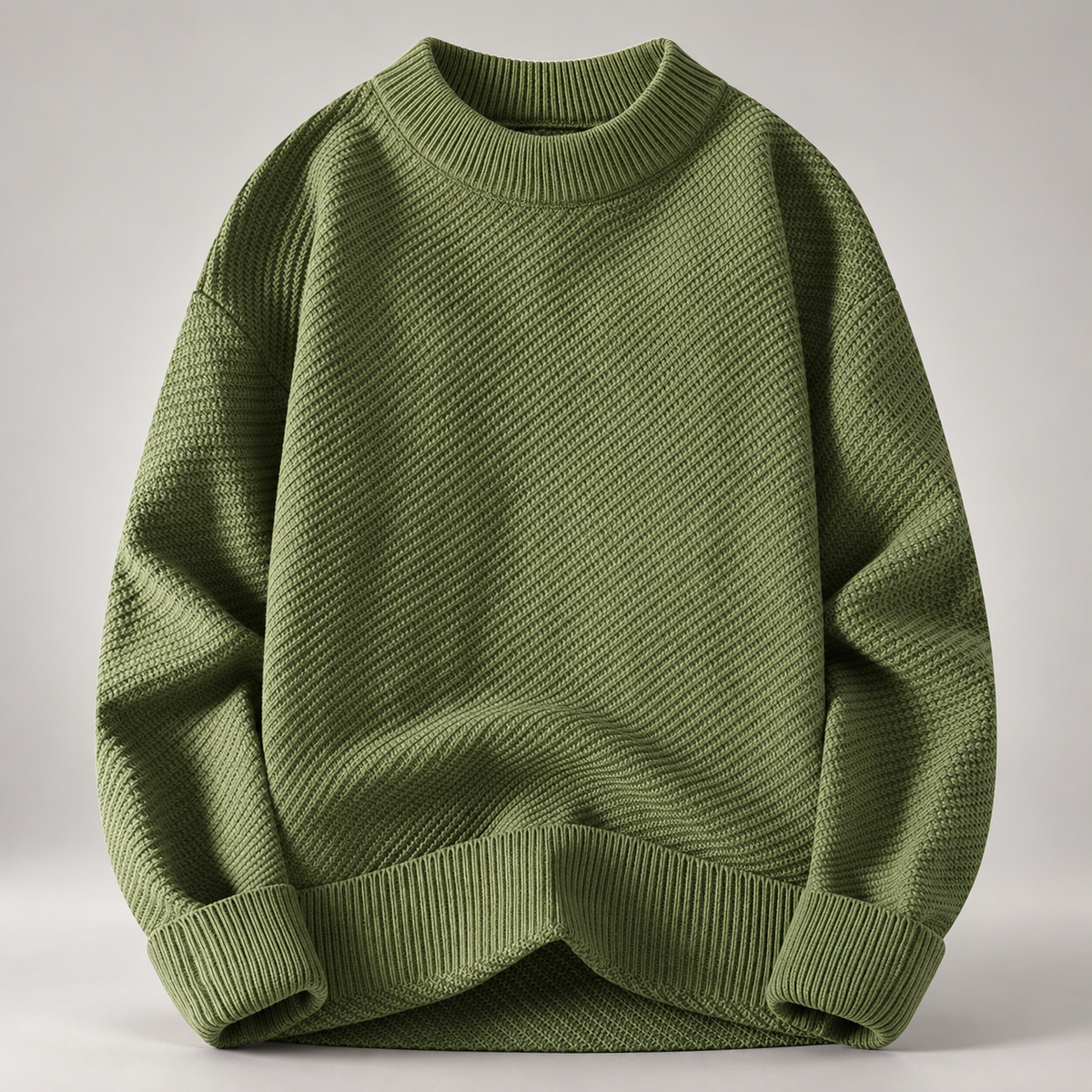 Oliver Textured Knit Crewneck Sweater