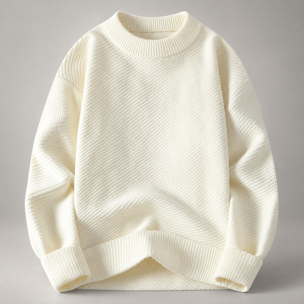 Oliver Textured Knit Crewneck Sweater