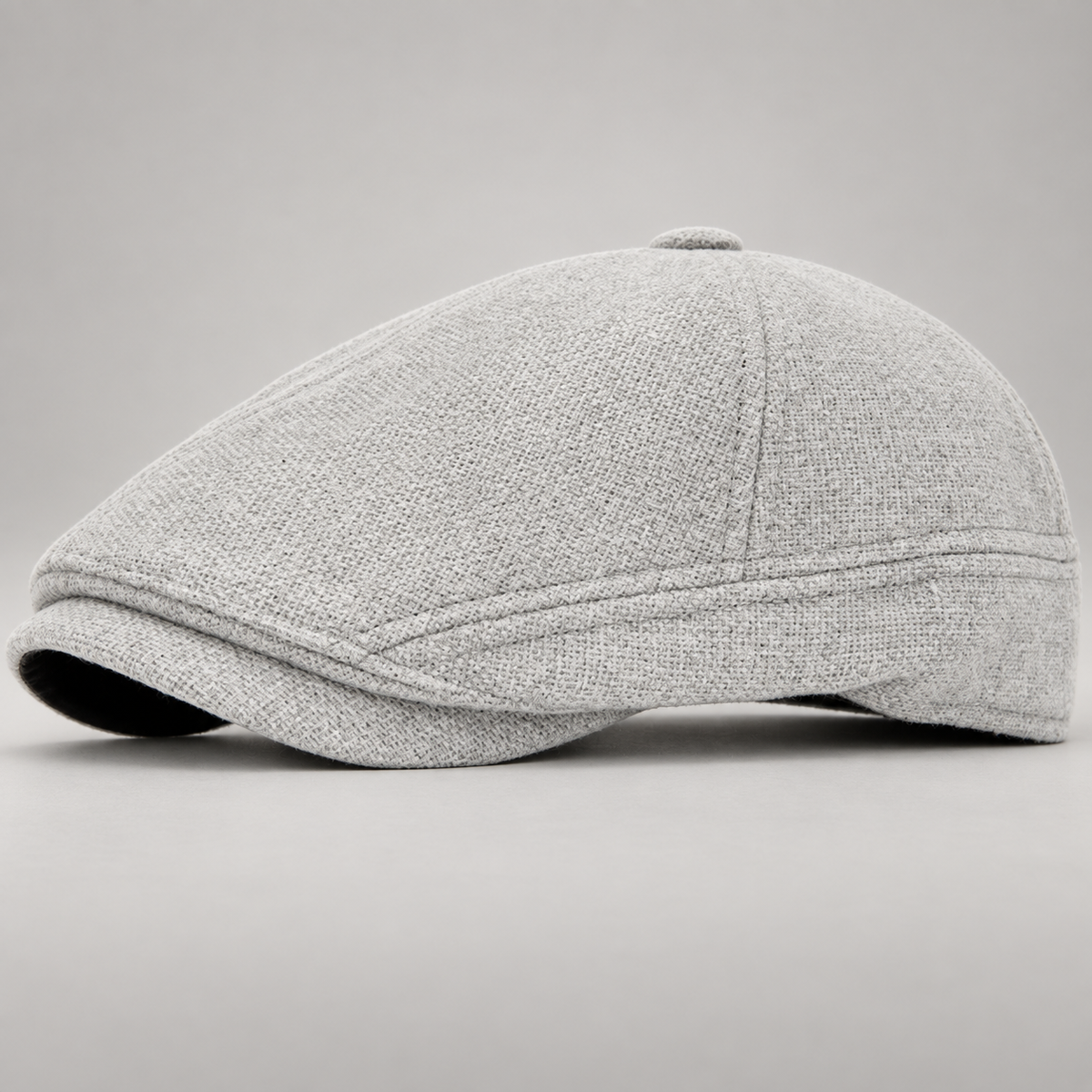 Oswald Textured Newsboy Cap with Short Curved Brim