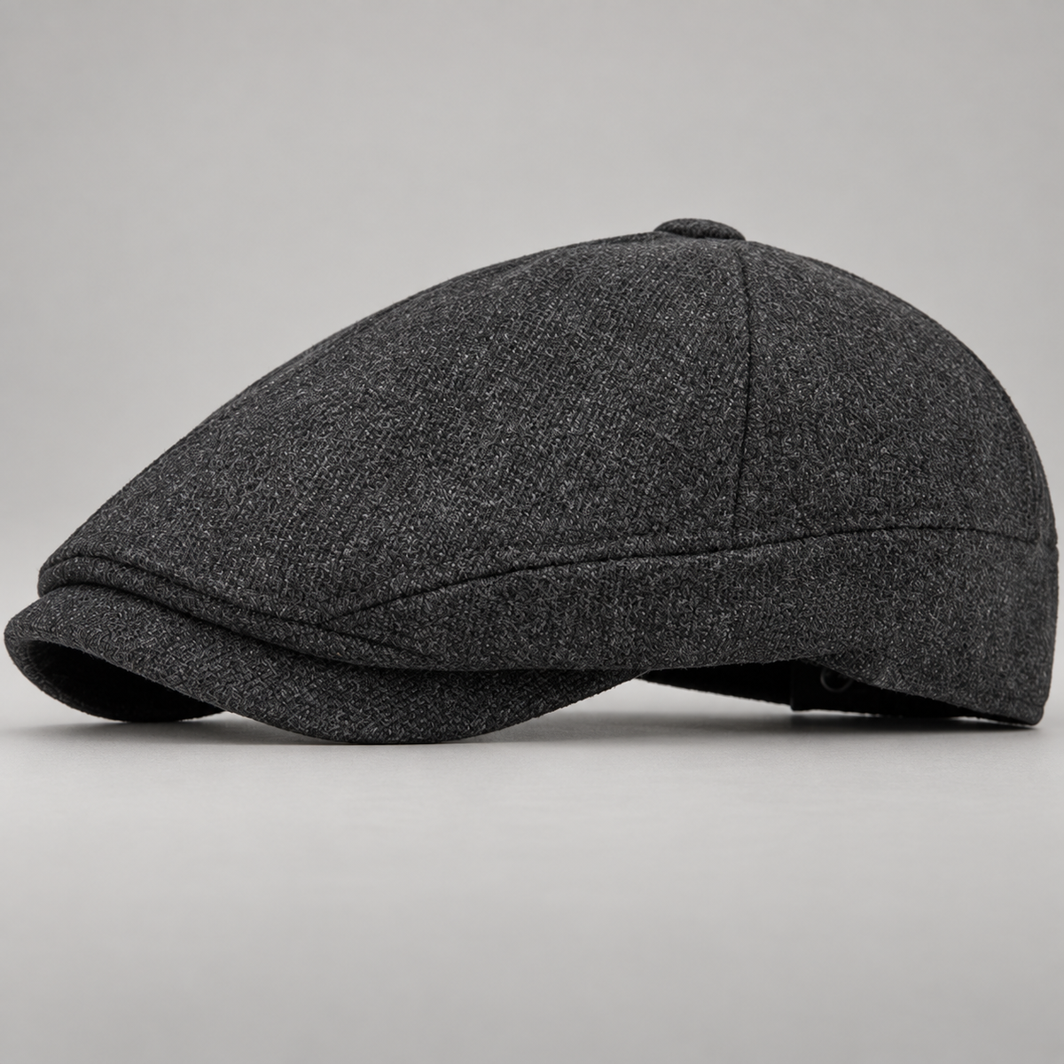Oswald Textured Newsboy Cap with Short Curved Brim