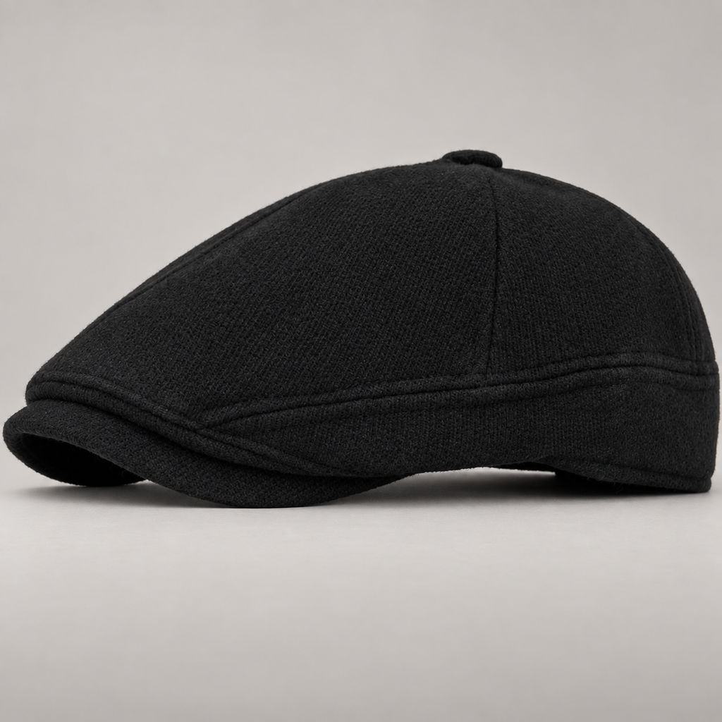 Oswald Textured Newsboy Cap with Short Curved Brim