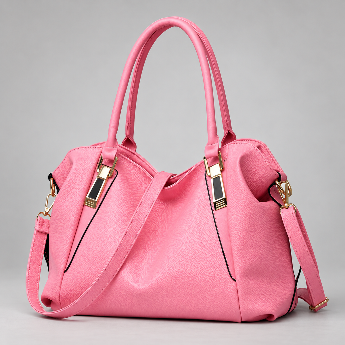 Kate Women’s Pebbled Hobo Handbag with Detachable Shoulder Strap