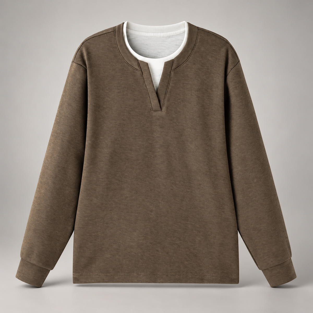 Ansley Men’s Notch-Neck Knit Pullover