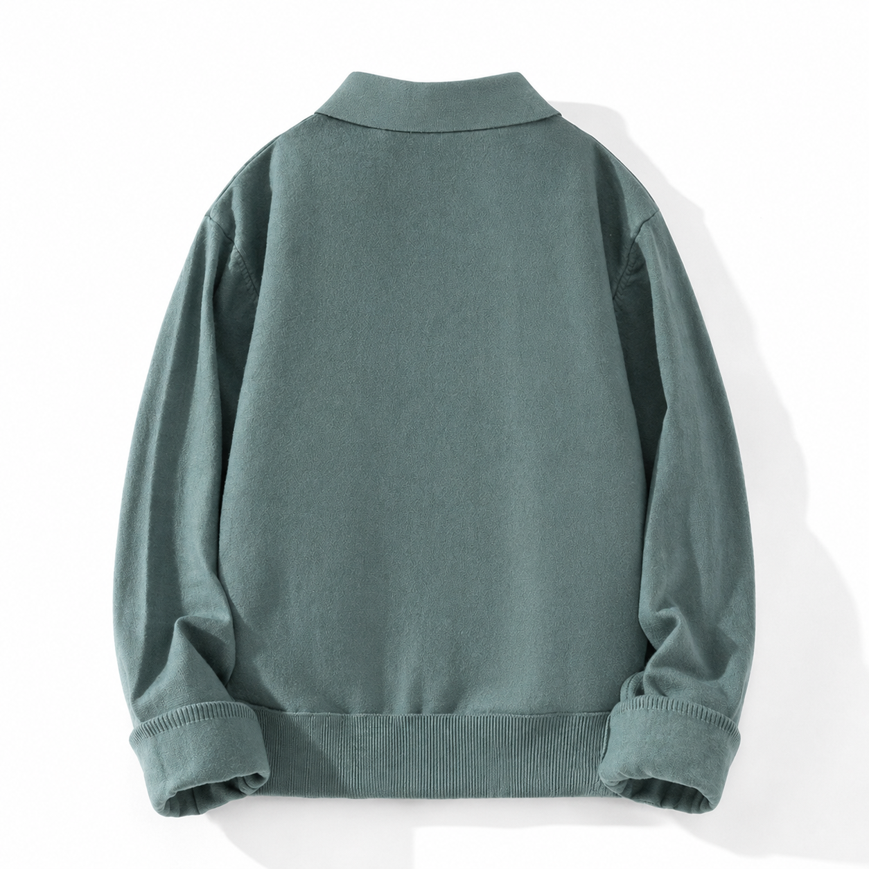 Preston Textured Quarter Zip Knit Polo Sweater