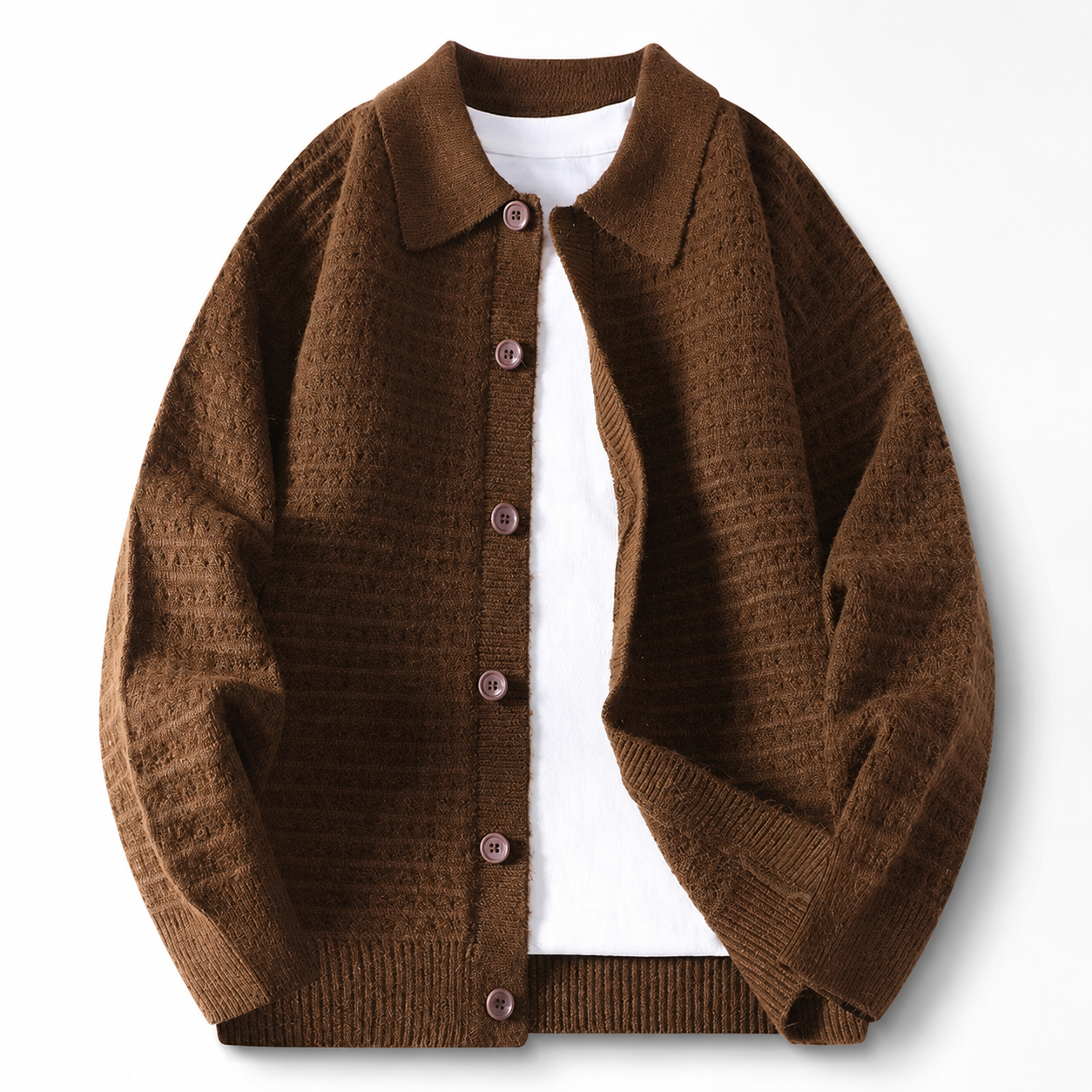 Reagan Button Front Collared Cardigan