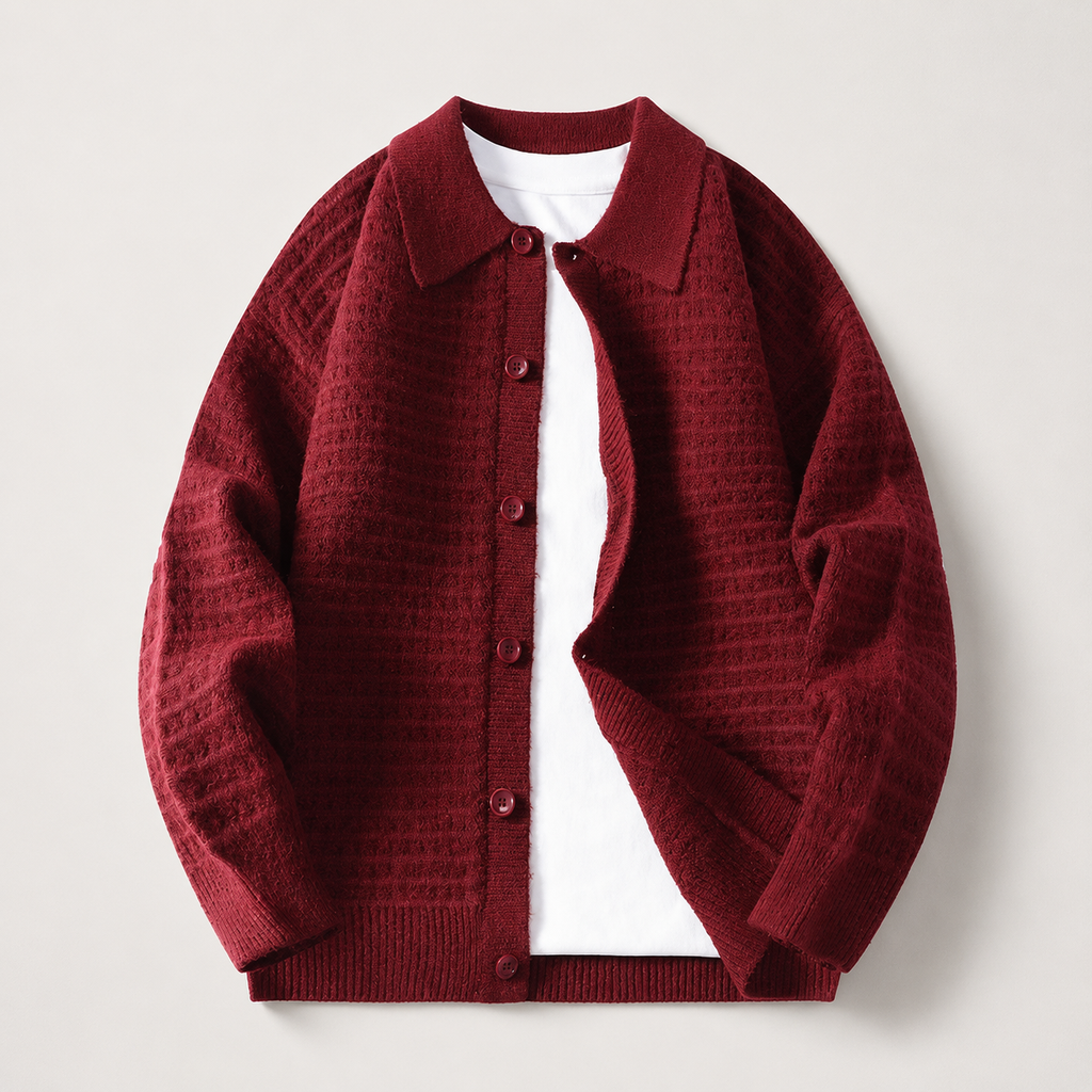 Reagan Button Front Collared Cardigan