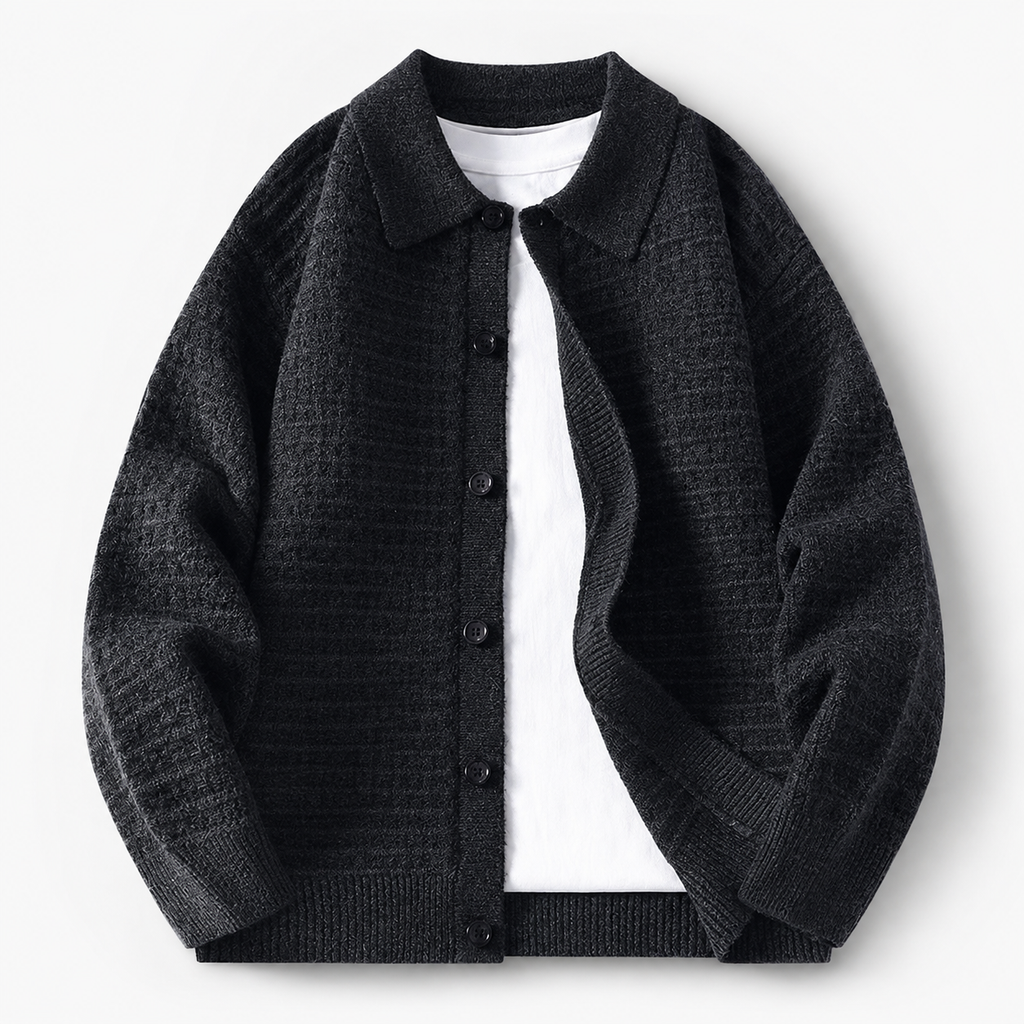Reagan Button Front Collared Cardigan
