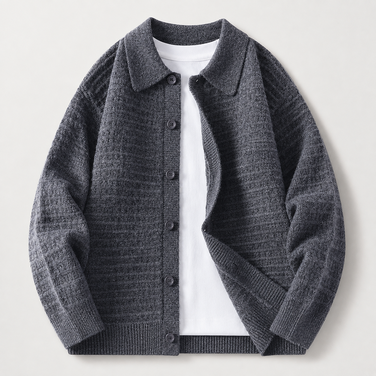 Reagan Button Front Collared Cardigan