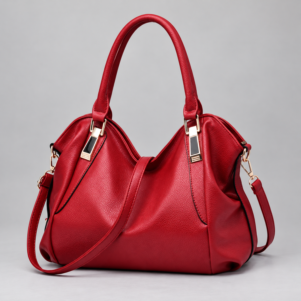 Kate Women’s Pebbled Hobo Handbag with Detachable Shoulder Strap