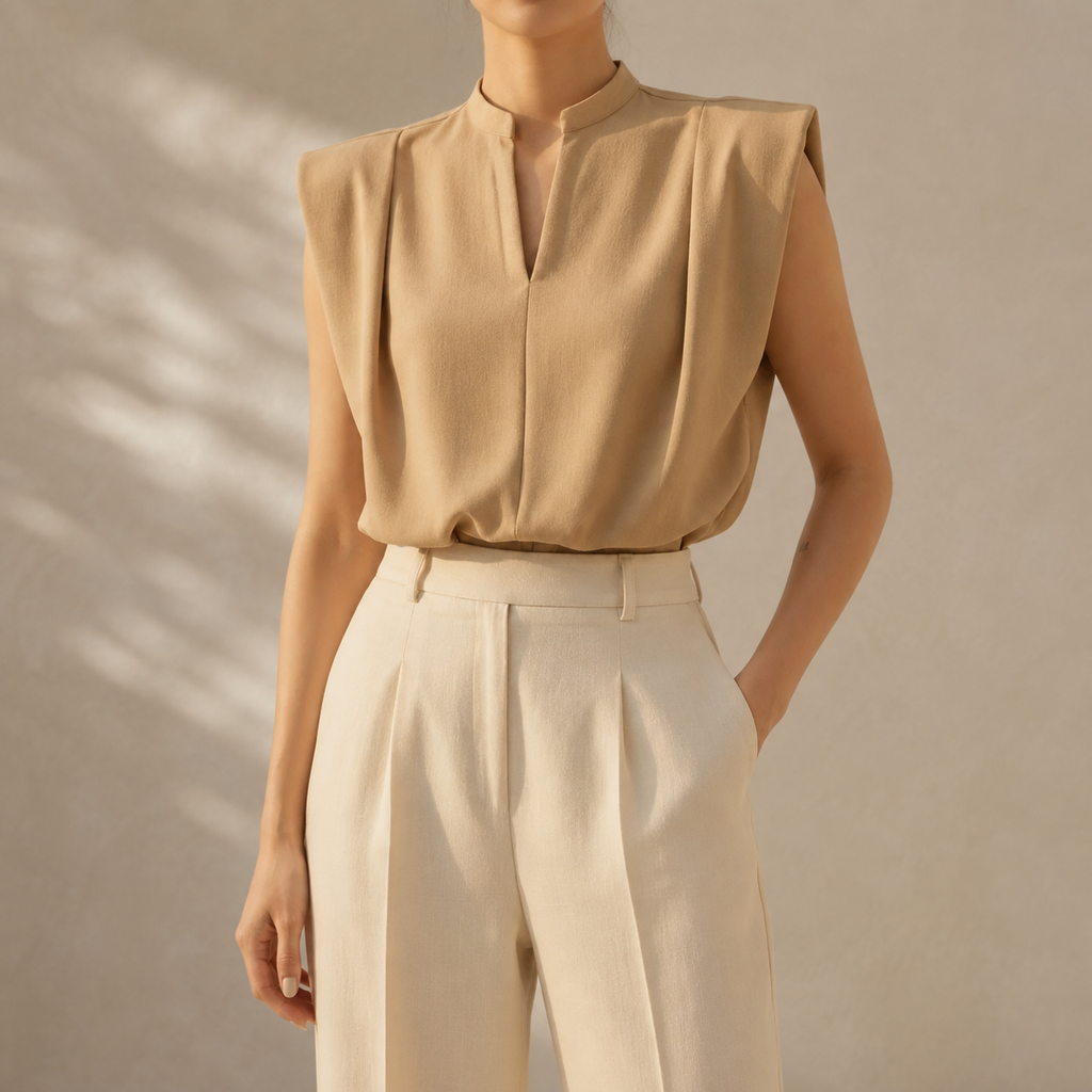 Savannah Lightweight  Flutter Sleeve Blouse