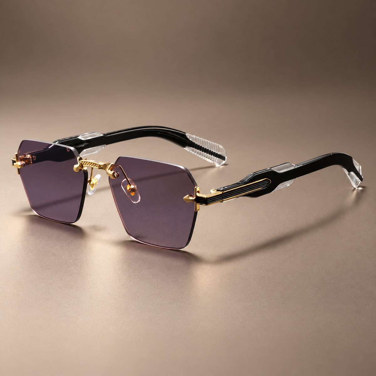 Skyline Angular Rimless Sunglasses