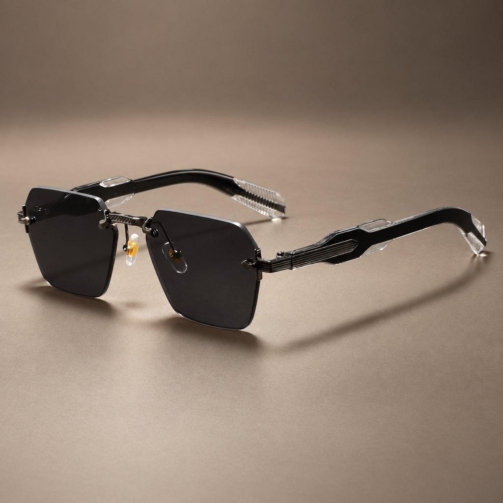 Skyline Angular Rimless Sunglasses